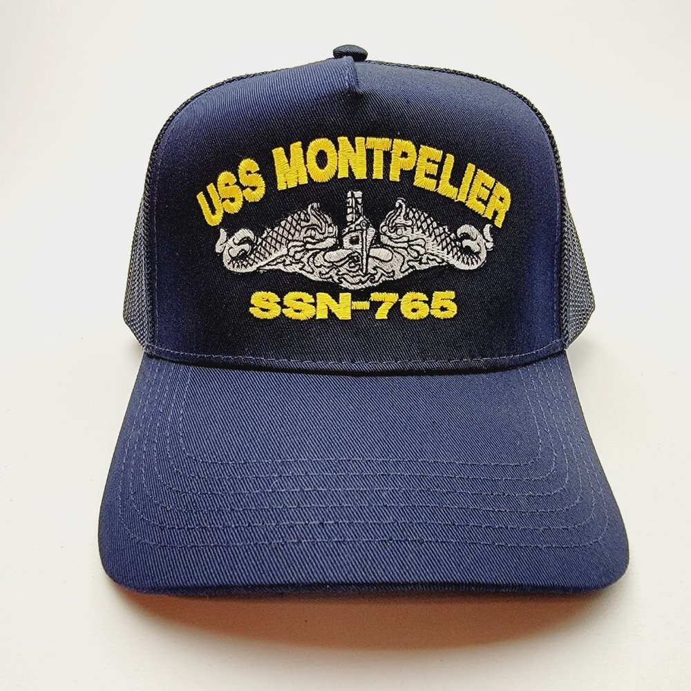 USS MONTPELIER SSN-765 Direct Embroidered Baseball Hat